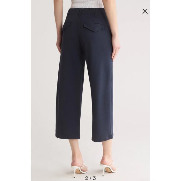 Women's Rag & Bone Cropped Wide Leg Dress Pants Size 8 Office Career Old Money - Picture 2 of 4